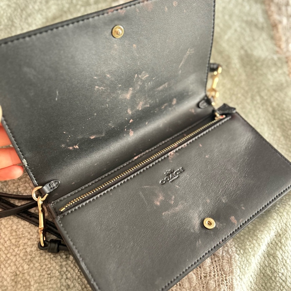 Coach Dark Brown and Black Crossbody Bag - Picture 5 of 8